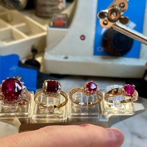 PRIVATE LISTING Ruby Rings